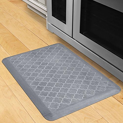 WellnessMats Estates Collection Anti-Fatigue Kitchen Mat, 6 x 2 Foot, Lagoon