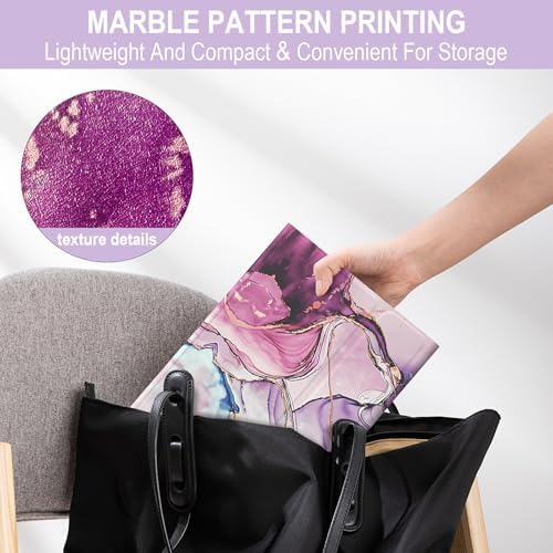 iPad 11th/10th Generation Case with Keyboard, Wireless Keyboard Cover for iPad 11 inch 2025 & 10.9 inch 2022, Detachable Magnetic Folio with Pencil Holder Auto Sleep/Wake Violet Marble