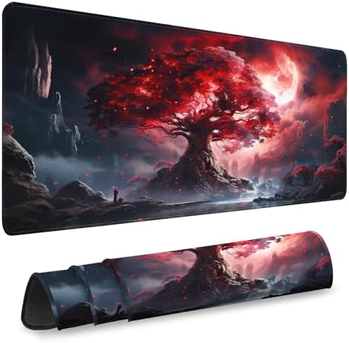 Mouse Pad Gaming - Desk Mat for Keyboard and Mouse - Large Mouse Pads for Desk, Gaming Mousepad with Non-Slip Base, Desks Pad (31.5" X 11.8") for Game, Office and Home
