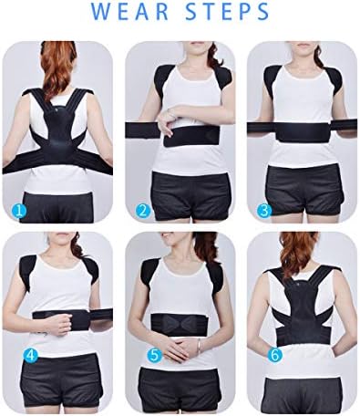 Posture Corrector for Kids and Teens, Adjustable Upper Back Brace, Children Humpback Corrector Shoulder Lumbar Support Back Straightener Providing Pain Relief from Neck, Shoulder, Upper and Lower Back