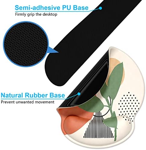 Dapesuom Keyboard Wrist Rest and Mouse Pad with Wrist Support, Memory Foam Cushion for Keyboard and Mouse Set, Ergonomic Desktop Pad Rests with Non Slip Base for Easy Typing & Pain Relief, Painting