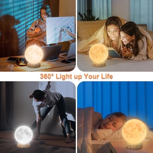 Light Therapy Lamp,10000 Lux Sun Lamp with 3 Color Temperatures,Stepless Brightness,Timer & Memory Function,Happy Sunlight Lamp,Full Spectrum Light for Home and Office-Rustic Brown