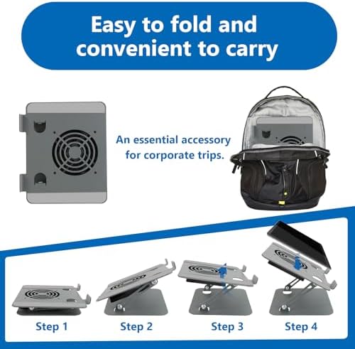 Laptop Cooling Stand with Fan and One Key Switch