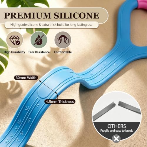 Figure 8 Resistance Band with Handles, Elastic Bands for Working Out,Arm,Back,Shoulder Training Elastic Ropes