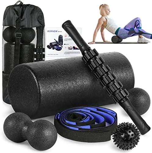 Foam Roller Set - High Density Back Roller, Muscle Roller Stick