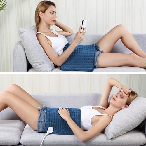 Electric Heating pad for Back Neck Shoulder Knee Arms Legs- Electric Heat Pads with 6 Heat Settings & Auto Shut Off &Dry/Moist Heat Heating Pad for Birthday Mother Father Girl Men Women