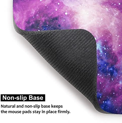 Small Mouse Pad 6 x 8 Inch, Audimi Mini Mouse Pad Thick for Laptop Wireless Mouse Home Office Travel, Portable & Washable (Purple Galaxy)