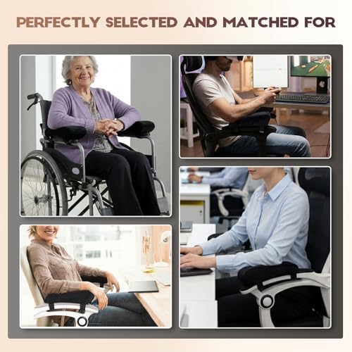 Chair Arm Pads for Office, Wheelchair and Gaming