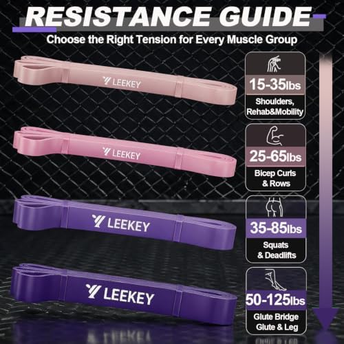 LEEKEY Resistance Bands Set for Pull Up Assistance & Exercise