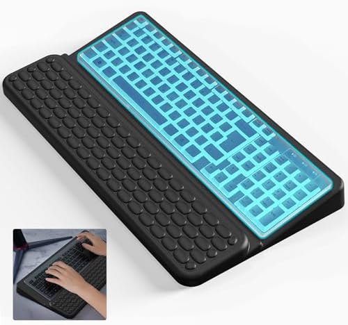 Wrist Rest for Computer Keyboard, Keyboard Wrist Rest, Ergonomic Keyboards Holder for Easy Typing Working, Wrist Pad for Keyboards with Comfortable Wrist Rest for Keyboard Black