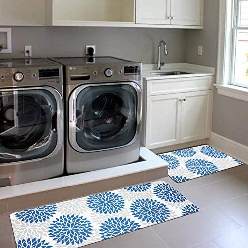 HEBE Anti Fatigue Kitchen Rugs Set of 2, Cushioned Kitchen Mats for Floor