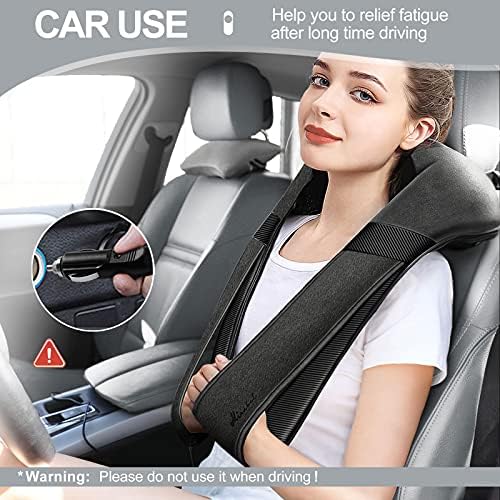 Mirakel Shiatsu Neck & Back Massager with Heat for Pain Relief Deep Tissue