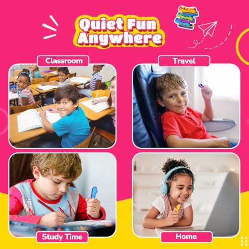 Sensory Fidget Toys for Kids, 6 Pack Quiet Textured Fidgets