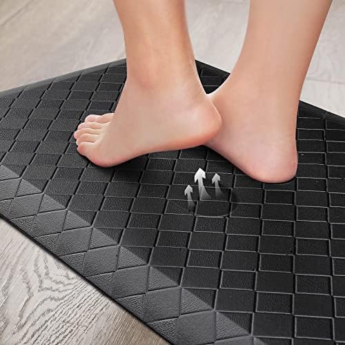 HappyTrends Kitchen Floor Mat - 4/5 Inch Thick Anti-Fatigue Kitchen Rug