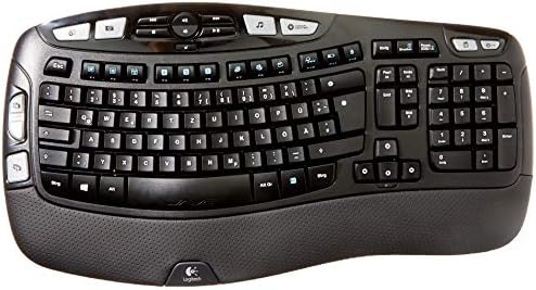Logitech K350 Keyboard - Wireless Connectivity - RF - Black - USB Interface (Renewed)