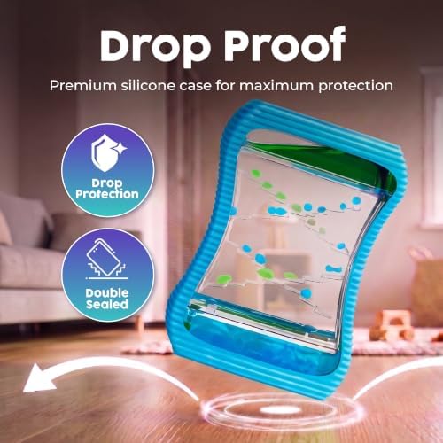BUNMO Liquid Motion Bubbler Large Sensory Toy for Kids & Adults 4 Pack – Gentle Fidget Toy – Stimulating Visual Sensory Experience – Colorful Bubble Fidget Timer for Desk & Travel