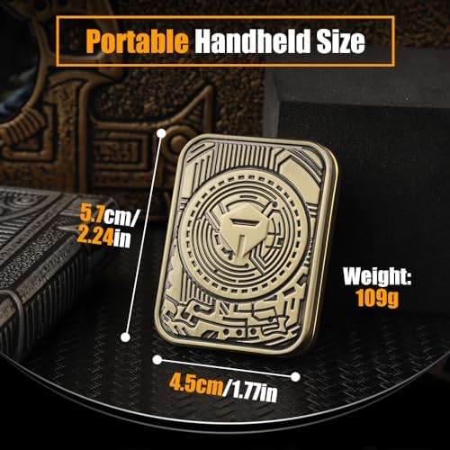 Cool Chip Fidget Slider for Kids, Fidget Toys Adults Metal Magnetic Fidgets Desk Toys, EDC Gadgets Anxiety Stress Relief Desk Toys, Tools for Adults Mens Gifts for Him & Dad, Boyfriend