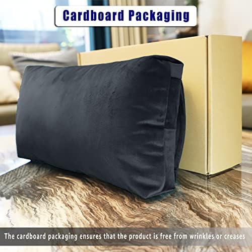 Velvet Recliner Headrest Pillow, Non-Slip Neck Support, Black
