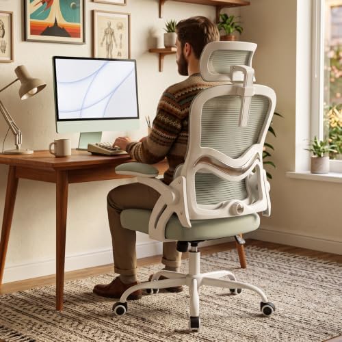 Ergonomic Office Chair 400 lbs Mesh Desk Chair with Headrest
