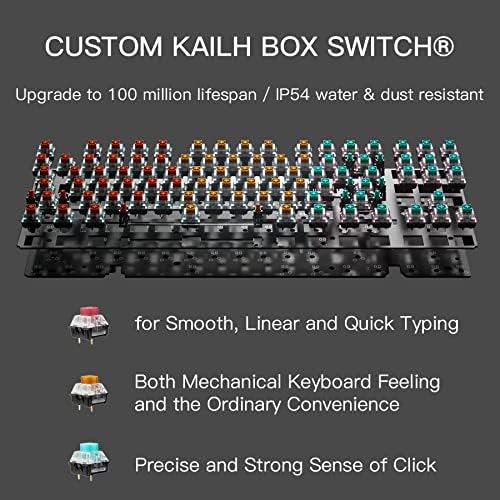 Hexgears X5 Wireless Mechanical Keyboard Full Size 108 Keys- Pink