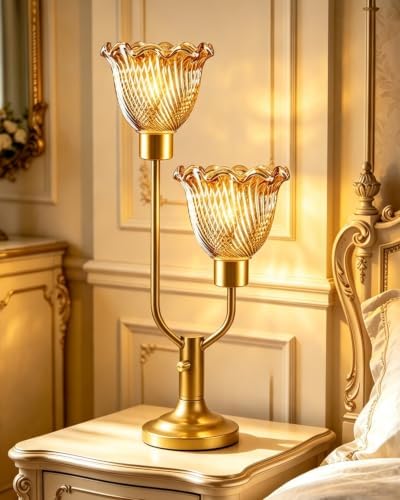 Lightdot Mid Century Modern Gold Table Lamp Vintage Lamp Gift Dimmable