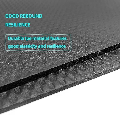 Protective Treadmill & Stationary Bike Mat - Waterproof, Suitable for Hardwood & Carpet, Ideal for Exercise & Jump Rope Use
