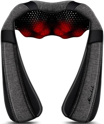 Shiatsu Neck and Back Massager with Heat for Pain Relief Deep Tissue Gifts