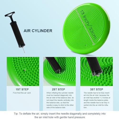 Wobble Cushion Core Balance Disc, Adults Air Wobble Board Balance Ball, Balance Board Seat for Kids, Flexible Seating for All Age Balance Pad