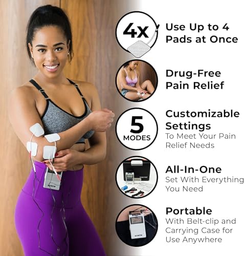 TENS 7000 Digital TENS Unit with Accessories - Muscle Stimulator Machine for Back Pain Relief, Sciatica, Neck, Nerve, Shoulder, Hip, Elbow, Muscle Pain Relief
