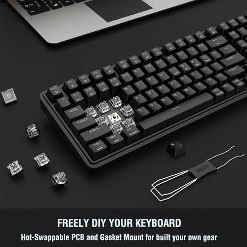 Redragon S162 3-Mode Wilreess Gaming Keyboard & Mouse Combo, 99 Keys K744 RGB GamingKeyboard and 8000 DPI M693 Gaming Mouse Bundle