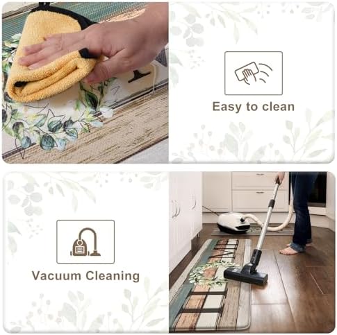 KIMODE Kitchen Mats 2PCS Cushioned Anti Fatigue Kitchen Mats for Floor