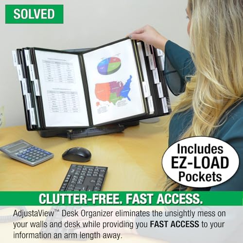 Ultimate Office AdjustaView Expandable Desk Reference Display Organizer 20B