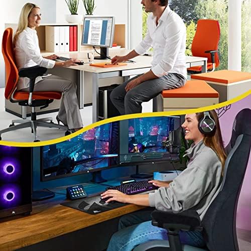 Ergonomic Office Chair Arm Pads, Memory Foam Armrest Pads for Office Chair Gaming Chair Arm Rest Covers for Desk Chair, Armrest Cushions for Elbow Pressure Relief (Set of 2)