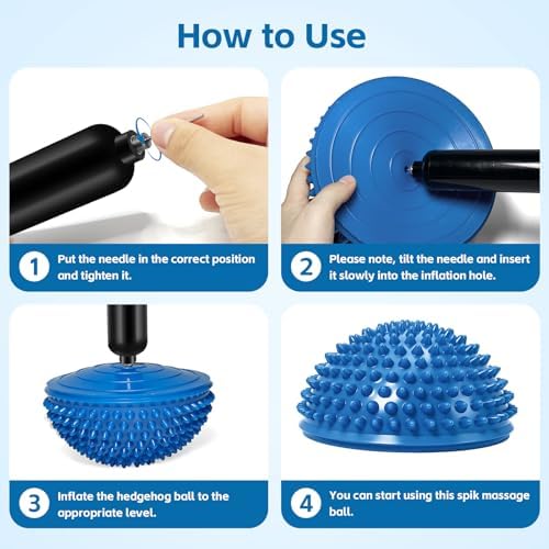 biguphate Wobble Cushion Set with Hedgehog Balance Pods & Pump
