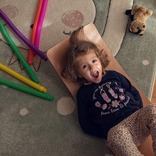 NUTTY TOYS Montessori Wooden Wobble Board for Kids & Adults -100% Natural Wood Balance Board, Waldorf Toddler Balancing Toy, Unique Boy Girl Open Ended Toy Best Valentines Day & Easter Gifts Idea 2026