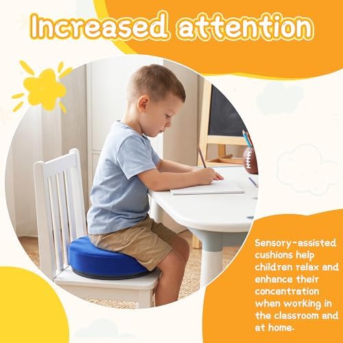 BALAPET Wobble Cushion for Kids, Thickened Foam Support Sensory Cushion, 360° Twist Active Seat Cushion Promotes Active Learning and Improves Focus and Productivity