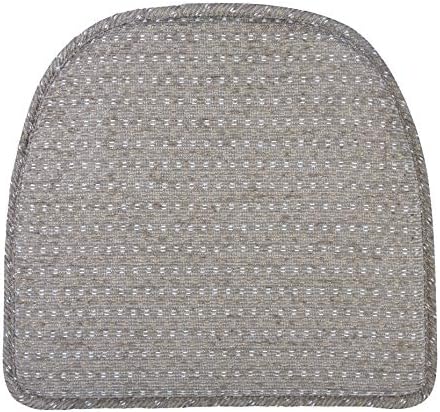 Klear Vu Raindrop The Gripper Non Slip Chair Cushions, Soft & Comfortable Seat Pad, Sitting Pillow for Kitchen, Dining or Office, 4 Count (Pack of 1), Dove