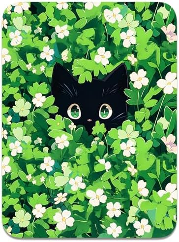 Small Mouse Pad, Mini Mouse Pad 6 x 8 Inch, Thick Rubber Waterproof Mouse Mat, Cute Mousepad for Women Men Wireless Mouse Laptops Home Office, Flower Cat