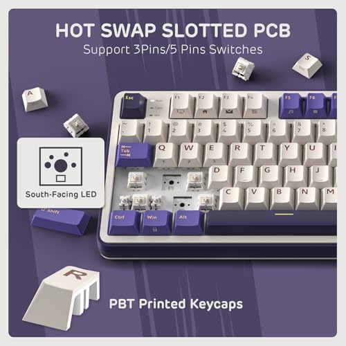 RK ROYAL KLUDGE S98 Wireless Mechanical Keyboard w/Smart Display & Knob