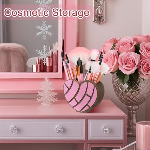 Tenceur Mexican Concha Heart Pencil Holder Pink Large Capacity Organizer