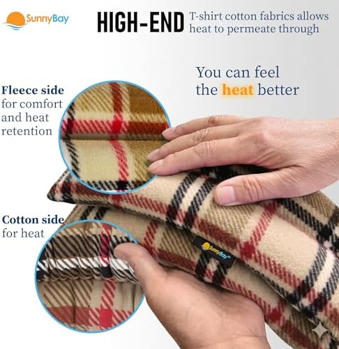 SunnyBay Heating Pad, Neck and Shoulder Wrap, 26x4 inch, London