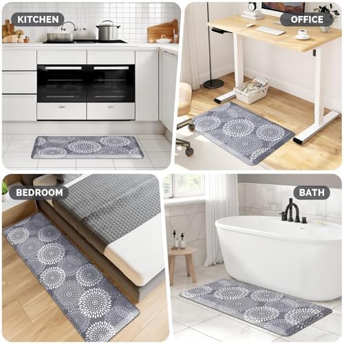 Kitchen Mat Water-Resistant Kitchen Rugs Cushioned Anti-Fatigue Floor Mat