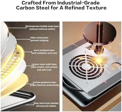 Adjustable Laptop Stand with Cooling Fan & 360 Rotating Base