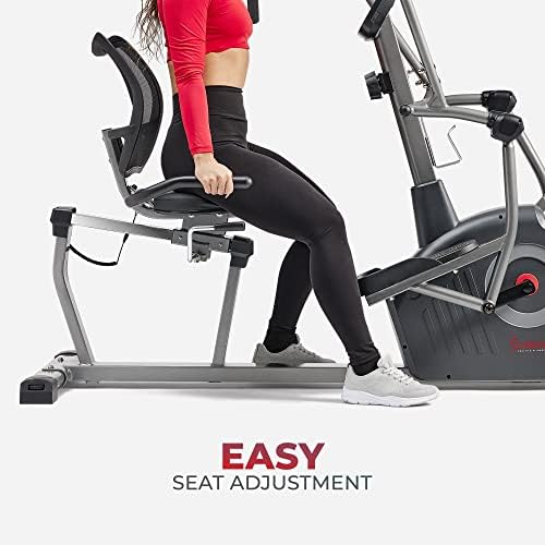 Sunny Health & Fitness Smart Recumbent Cross Trainer with Arm Exerciser