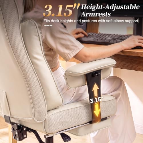 COMHOMA Big and Tall Gaming Chair with Footrest Ergonomic Office Chair