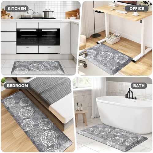 Kitchen Mat Water-Resistant Kitchen Rugs Cushioned Anti-Fatigue Floor Mat