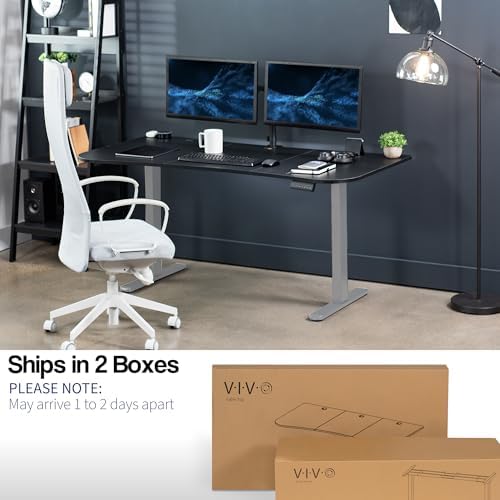 VIVO Black 63 x 32 in Standing Desk, DESK-KIT-E2G1B