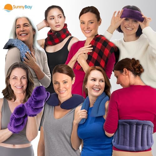 SunnyBay Heating Pad, Neck and Shoulder Wrap, 6x11 inch, Meadow
