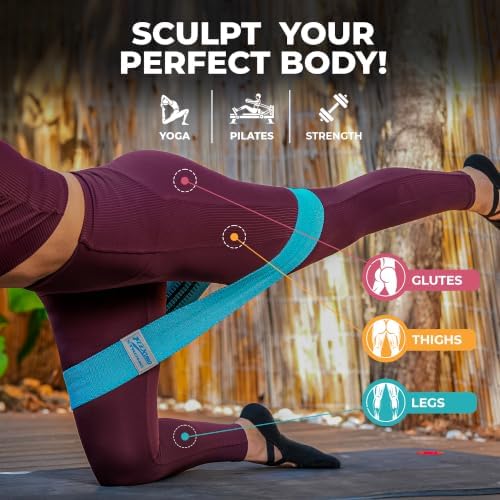 HABBY Sport Fabric Resistance Bands Set of 4