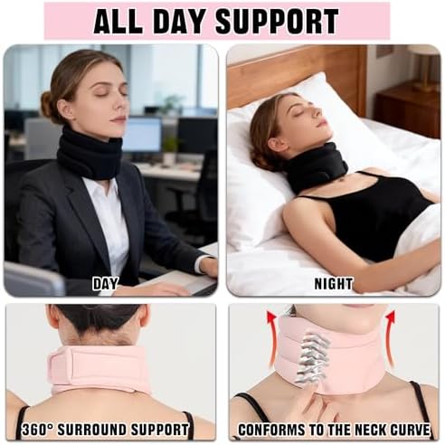 2PCS Neck Support Brace for Sleeping Anti Forward Tilt,Adjustable Set